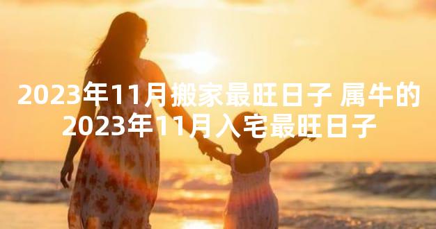 2023年11月搬家最旺日子 属牛的2023年11月入宅最旺日子